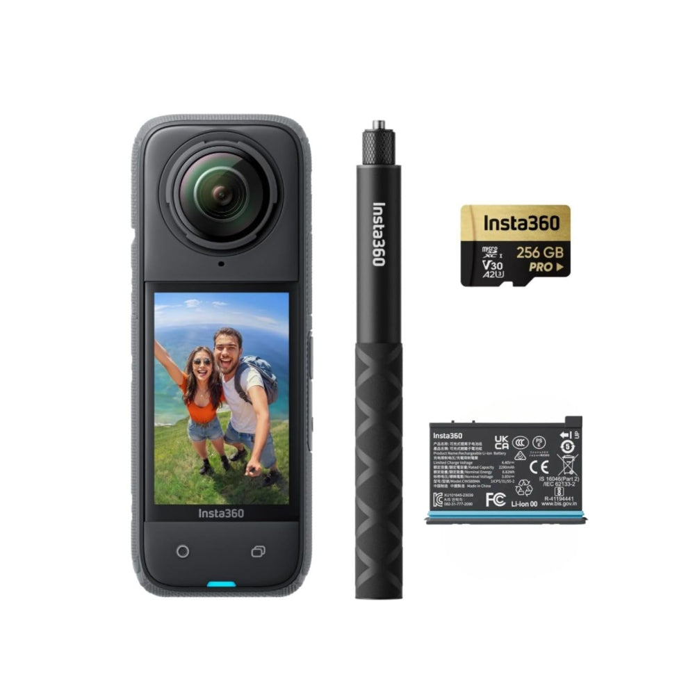 Insta360 X4 Adventure Bundle - 360° Camera 8K Action Camera Gear