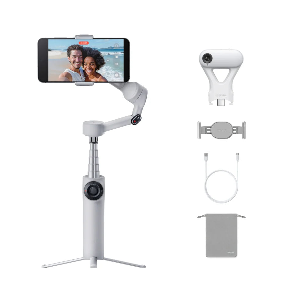 Insta360 Handheld Gimbals Flow 2 Ai Tracker Bundle