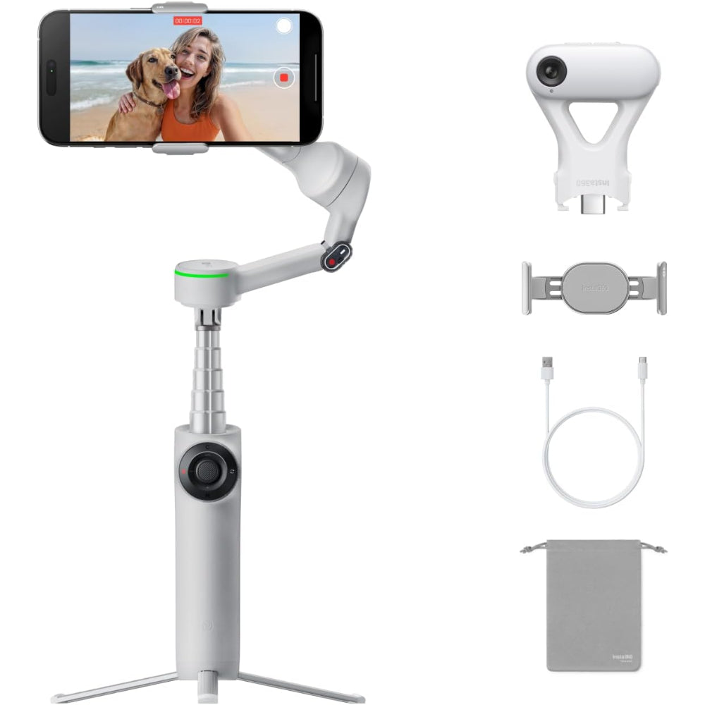 Insta360 Flow 2 Pro AI Tracker Bundle Grey - Industry-First AI