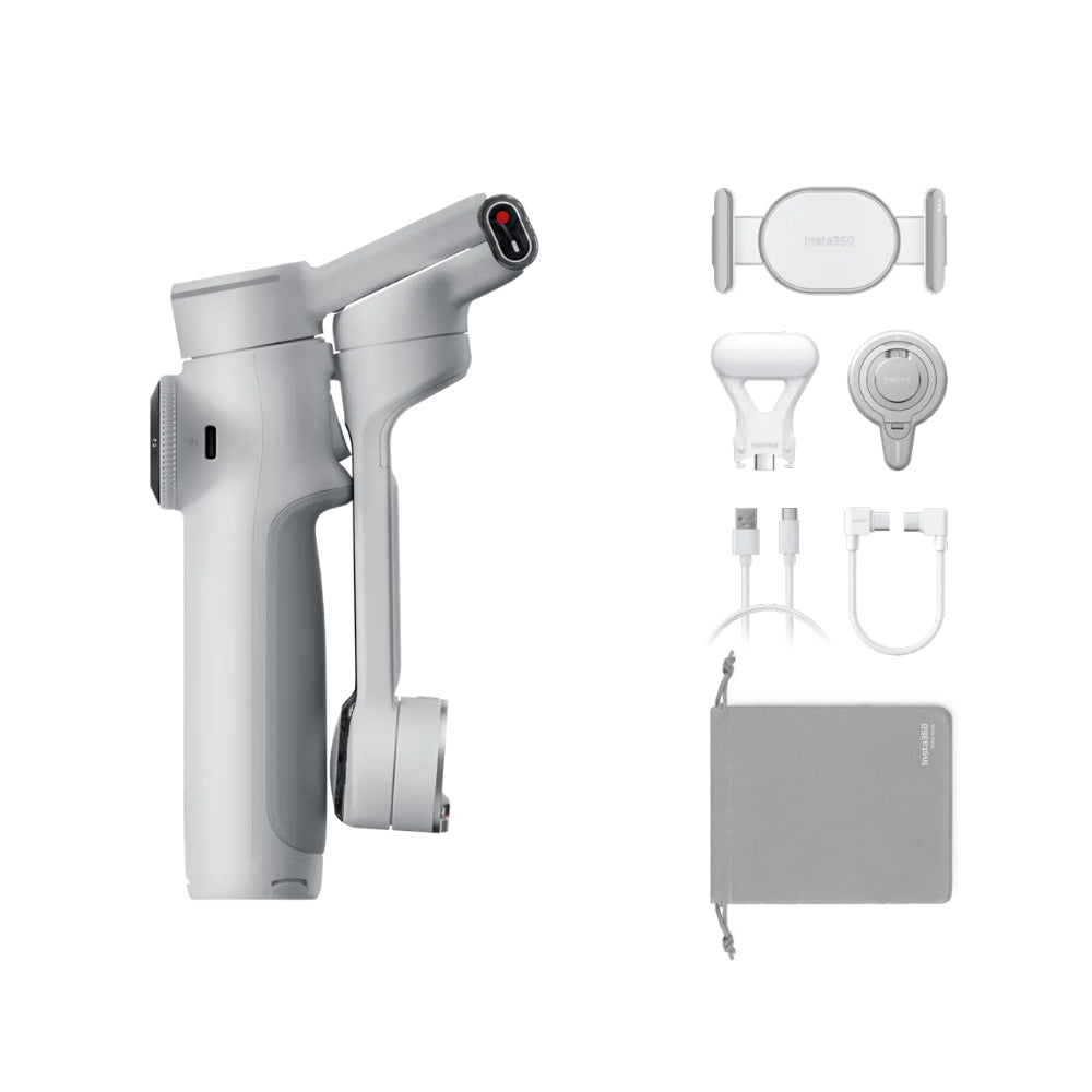 مجموعة Flow 2 Pro Creator من Insta360 مع مثبتات يدوية