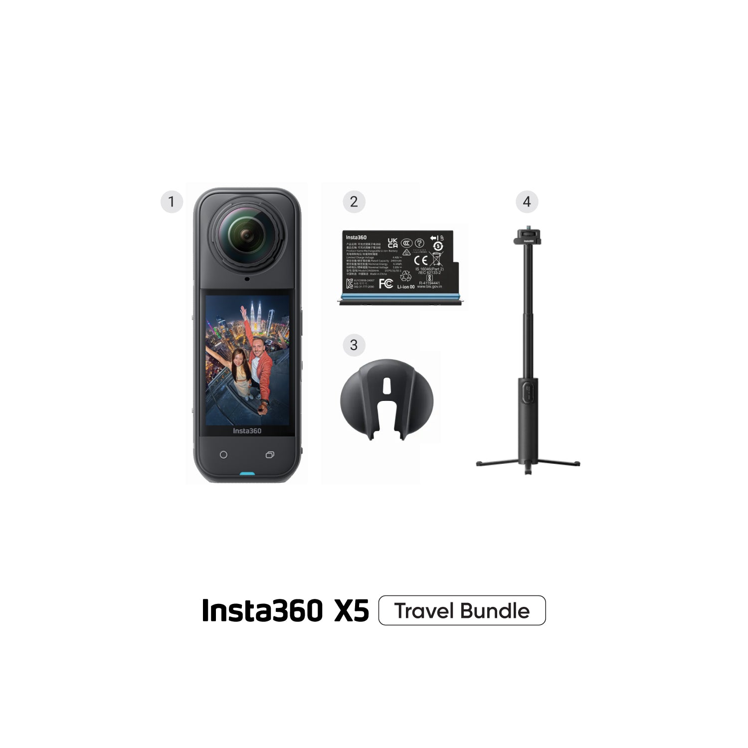Insta360 X5 Travel Bundle - Black