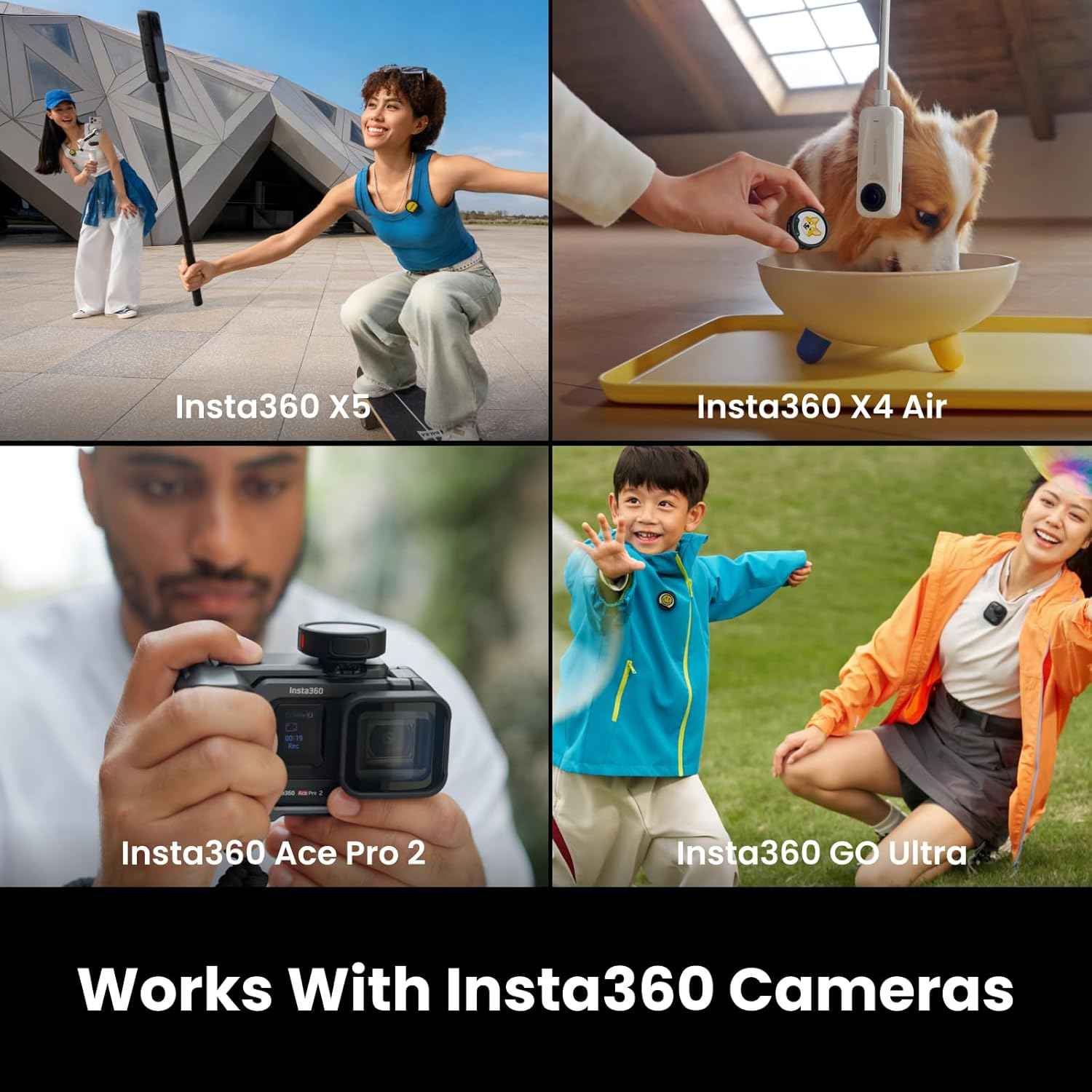 Insta360 Mic Pro 1 TX + 1 RX| AI Powered Wireless Mic & Receiver