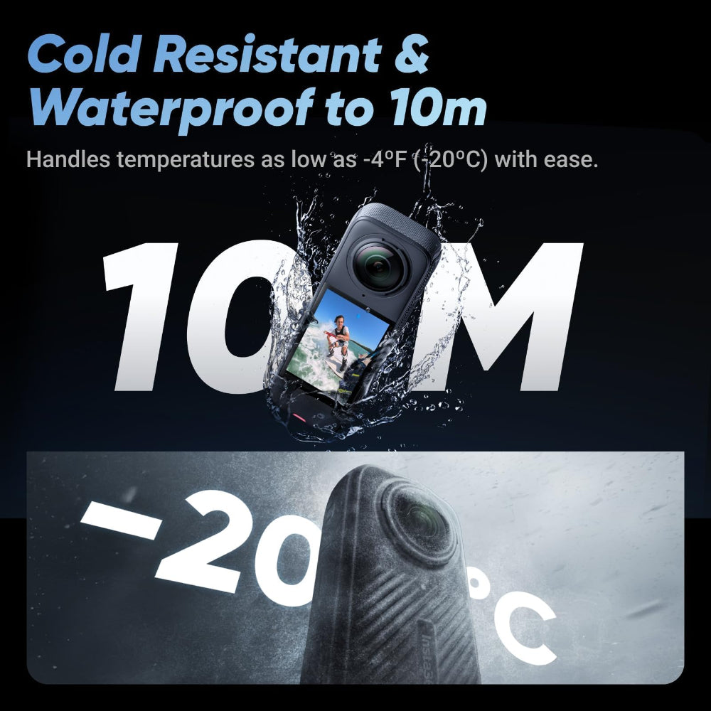 Insta360 X4 Adventure Bundle - 360° Camera 8K Action Camera Gear