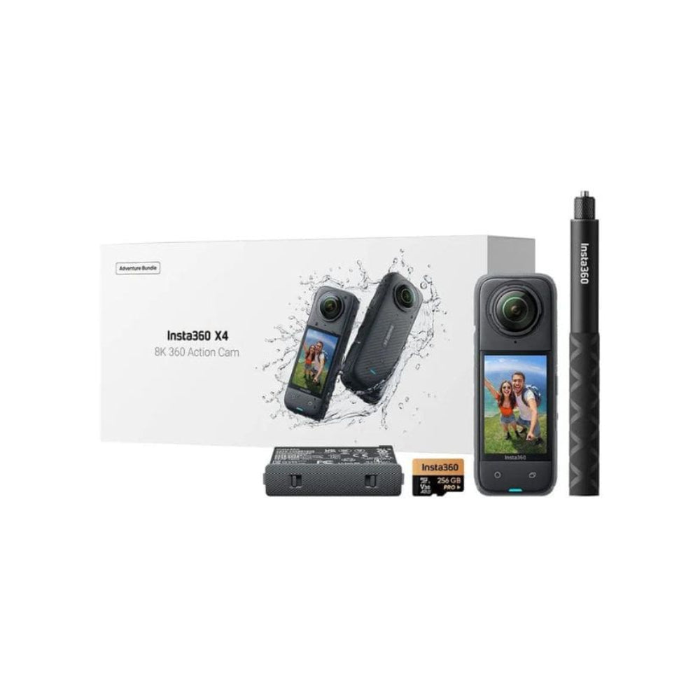 Insta360 X4 Adventure Bundle - 360° Camera 8K Action Camera Gear