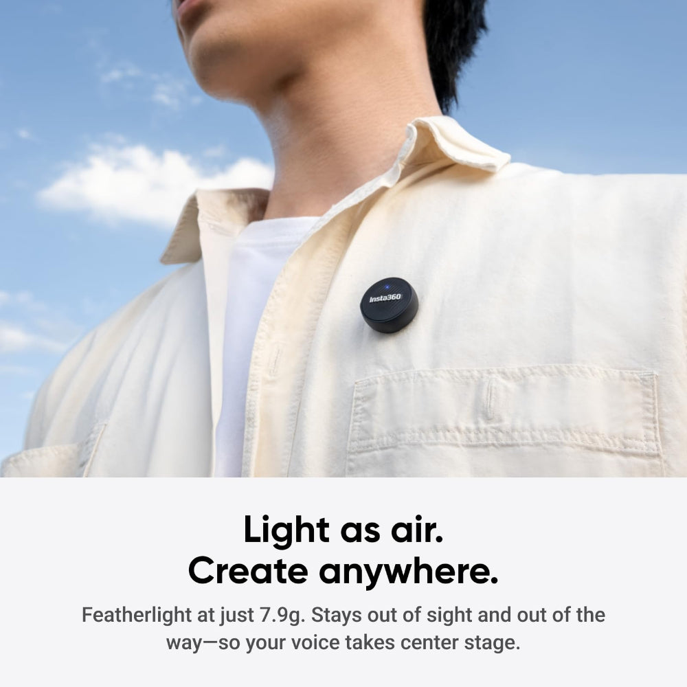 Insta360 Mic Air Transmitter And Receiver For Type-C Devices And Flow2 Pro